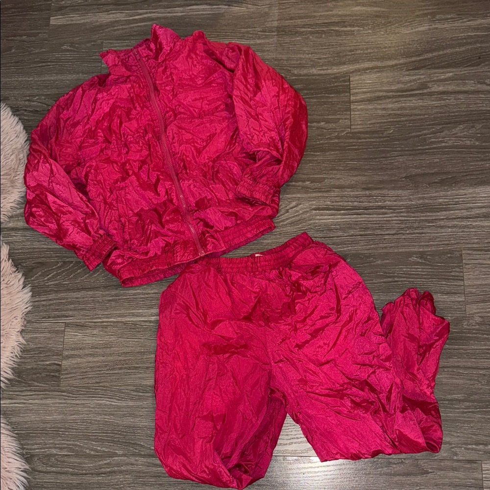 80s vintage hot pink Tracksuit Set